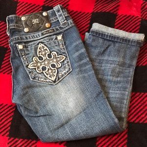 Miss Me size 27 cuffed denim Capri